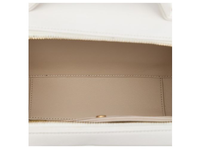 Chanel Vanity Case Large Caviar CC Filigree Bianco - vista 4