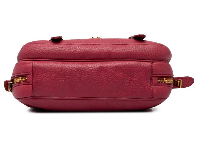 Bolsa Messenger Prada Pink Vitello Daino com fecho push lock e fivela dupla - vista 3