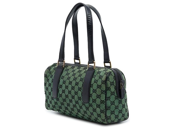Bolso Boston Gucci Green GG Canvas Charmy - vista 2