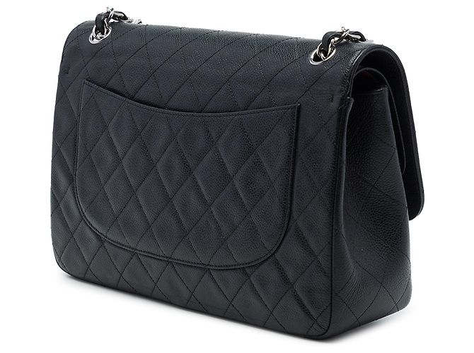 Chanel Black Jumbo Classic Caviar Double Flap - vista 2