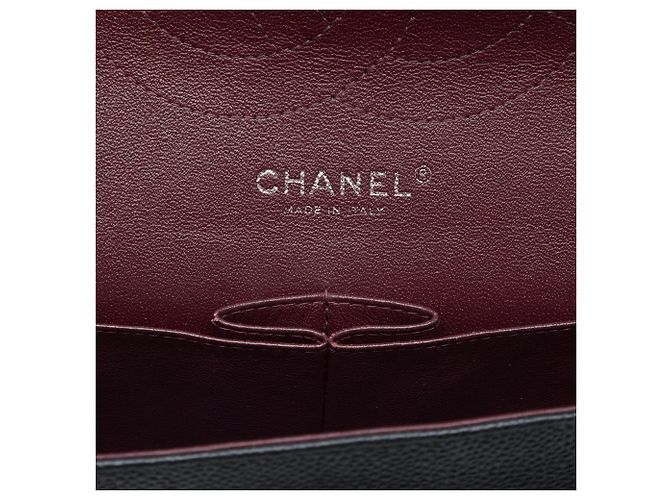Chanel Black Jumbo Classic Caviar Double Flap - vista 5