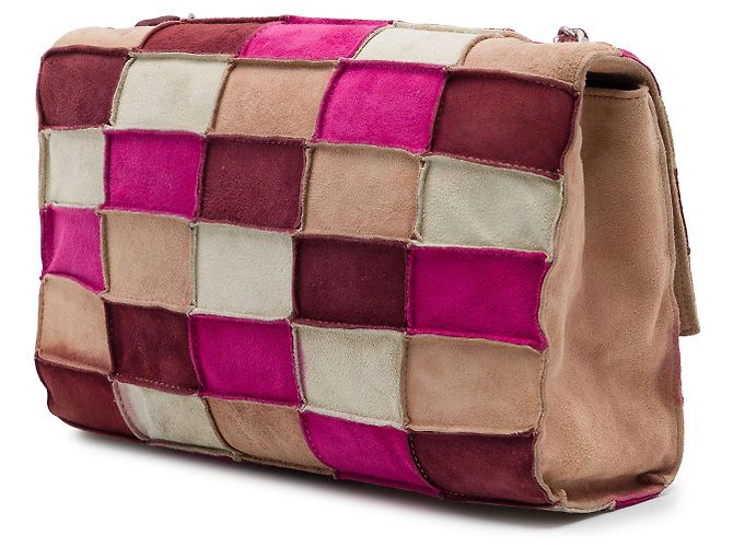 Chanel Multi Multicolor Suede Patchwork Reissue 2.55 Flap - vista 2