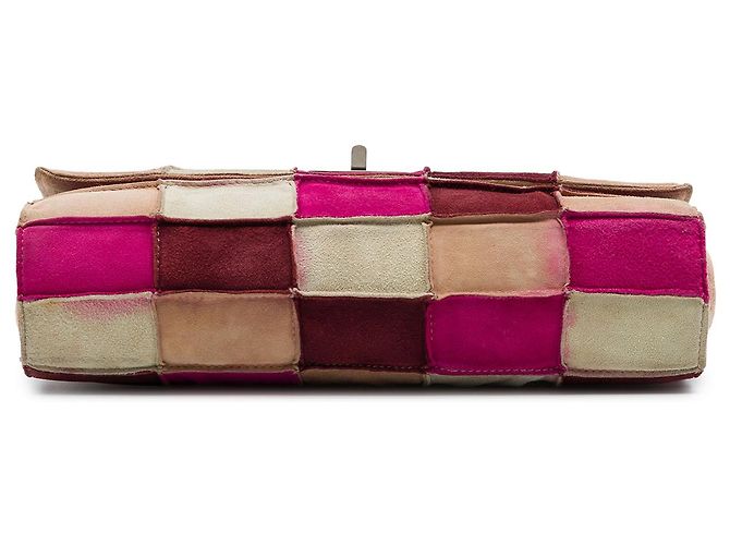 Chanel Multi Multicolor Suede Patchwork Reissue 2.55 Flap - vista 3