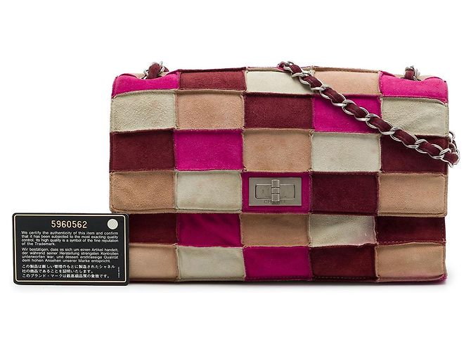 Chanel Multi Multicolor Suede Patchwork Reissue 2.55 Flap - vista 7