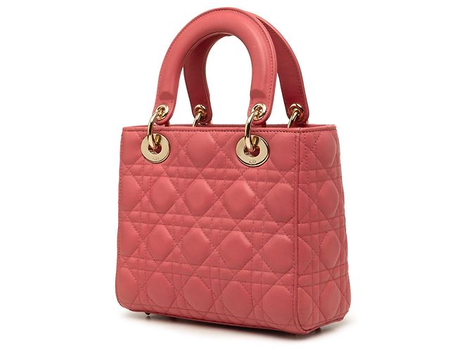 Dior Pink Small Lambskin Cannage My ABCDior Lady Dior - vista 2