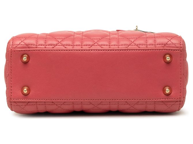 Dior Pink Small Lambskin Cannage My ABCDior Lady Dior - vista 3