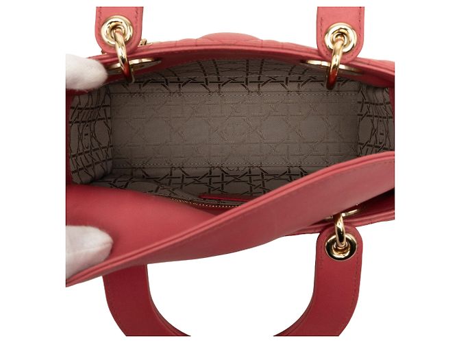 Dior Pink Small Lambskin Cannage My ABCDior Lady Dior - vista 4