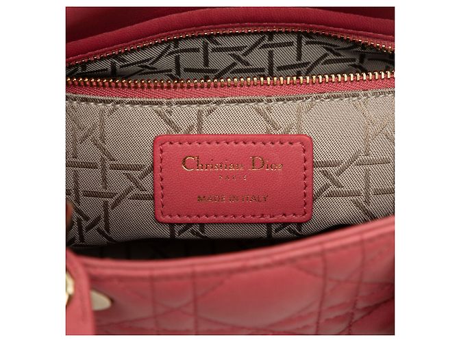 Dior Pink Small Lambskin Cannage My ABCDior Lady Dior - vista 5