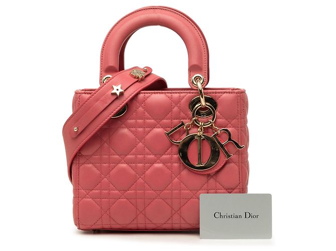 Dior Pink Small Lambskin Cannage My ABCDior Lady Dior - vista 7