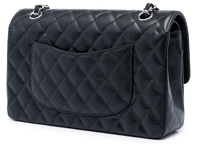 Chanel Black Medium Classic Caviar Double Flap - vista 2