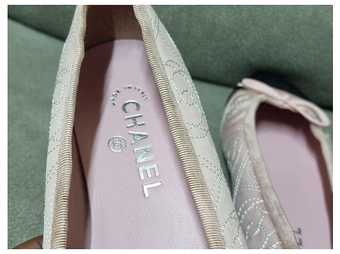 Bailarinas Chanel de Raso Rosa - vista 6