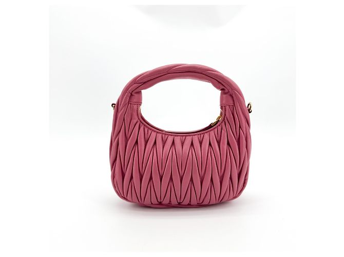 Miu Miu Wander Hobo Matelasse Satin Mini - vista 2