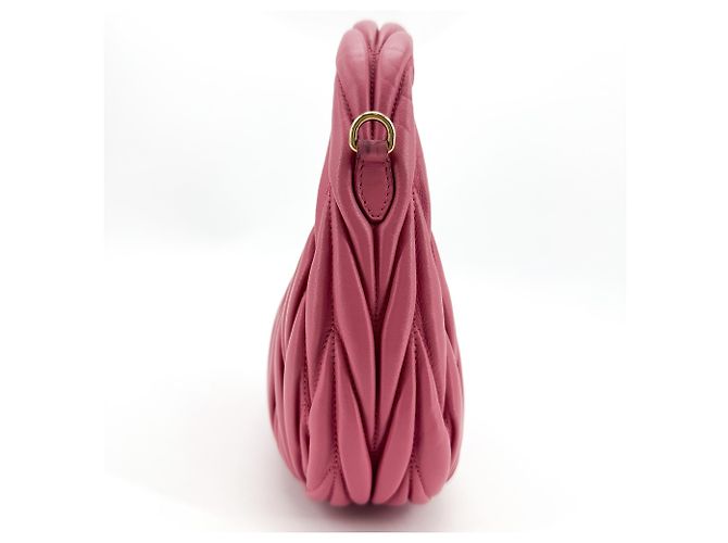 Miu Miu Wander Hobo Matelasse Satin Mini - vista 4