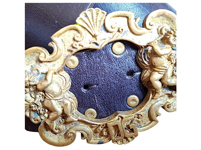 Dolce & Gabbana Ledergürtel Barocco Putti - Ansicht 3
