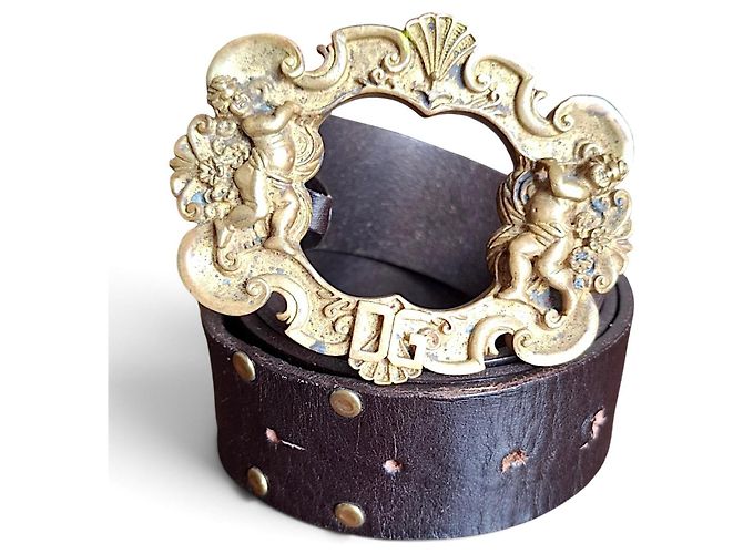 Dolce & Gabbana Ledergürtel Barocco Putti - Ansicht 4