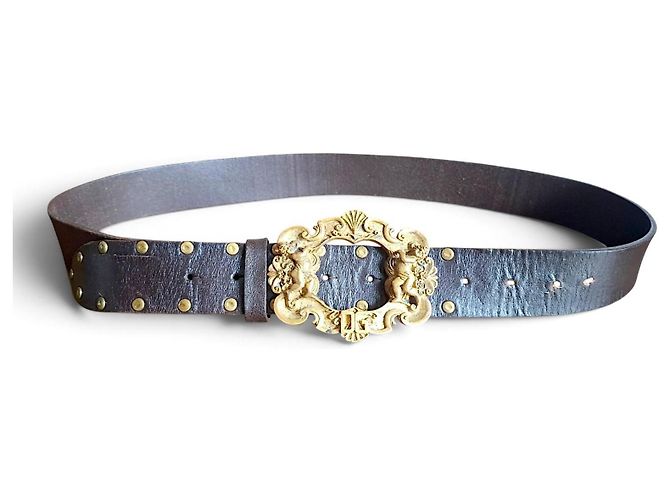 Dolce & Gabbana Ledergürtel Barocco Putti - Ansicht 7