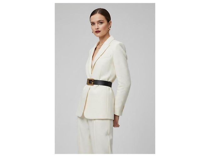 Gucci Square G Ledergürtel Schwarz - Ansicht 2