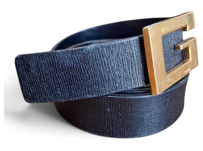 Gucci Square G Ledergürtel Schwarz - Ansicht 3