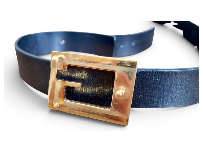Gucci Square G Ledergürtel Schwarz - Ansicht 9
