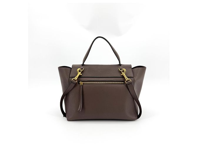 Céline Cinto Celine em couro texturizado Micro - vista 2