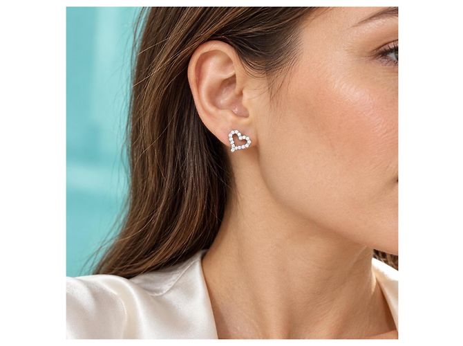 Tiffany & Co Orecchini a cuore Tiffany - vista 2