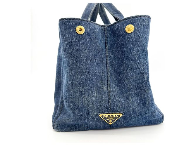 Prada Canapa Denim Small - vista 4
