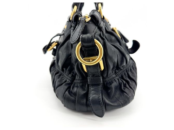 Borsa convertible Prada Gaufre in pelle Nappa Medium - vista 4