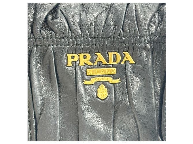 Borsa convertible Prada Gaufre in pelle Nappa Medium - vista 7