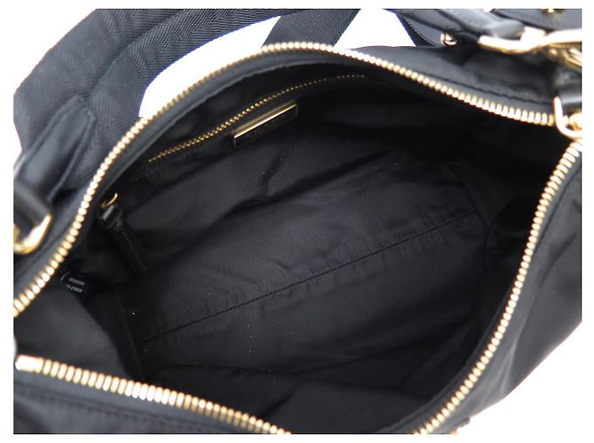 NUOVA BORSA A MANO PRADA EXPLORE 1BC264 IN RE-NYLON E PELLE NERA - vista 9
