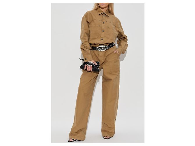 Dsquared2 Jumpsuit aus Baumwolle in Braun - Ansicht 2