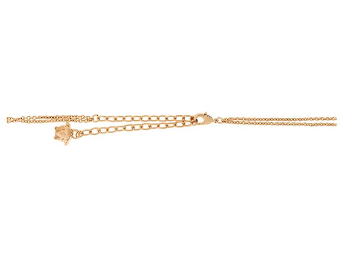 Collar Versace de doble capa con dijes dorado - vista 4