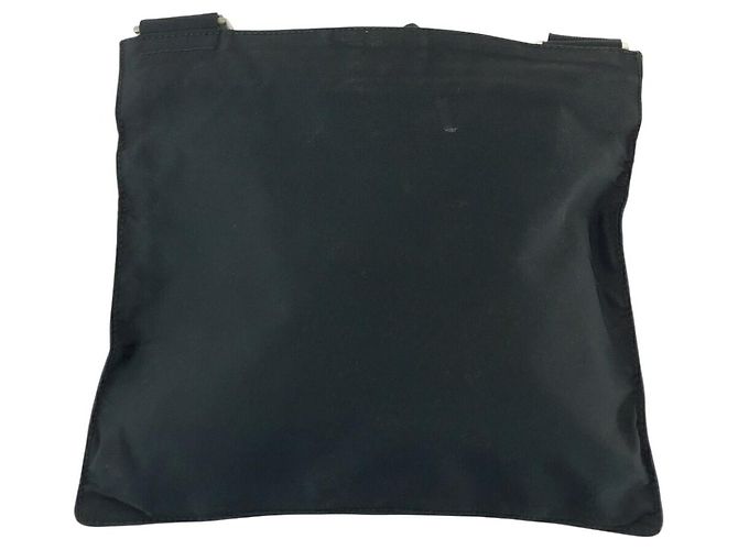 Borsa a tracolla in nylon Prada Tessuto con placca logo triangolare - vista 2