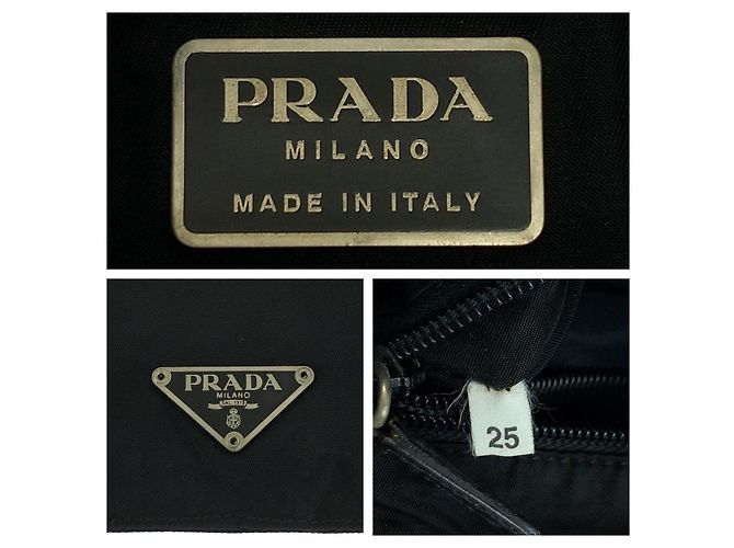 Borsa a tracolla in nylon Prada Tessuto con placca logo triangolare - vista 3