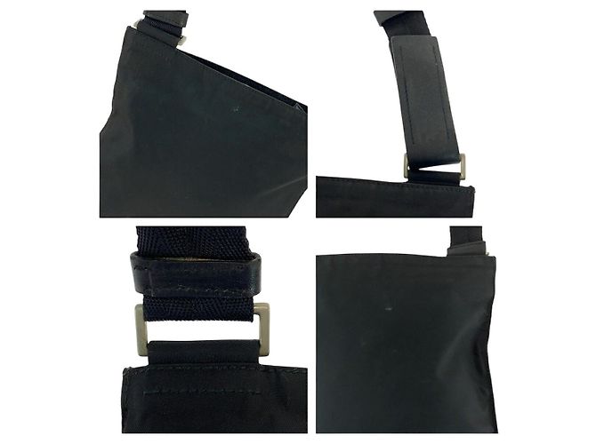 Borsa a tracolla in nylon Prada Tessuto con placca logo triangolare - vista 5