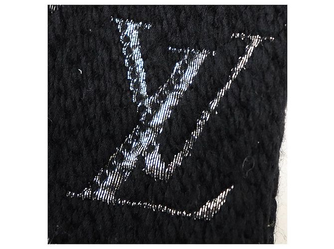 Louis Vuitton Echarpe Logomania Wool Silk Scarf - vista 5
