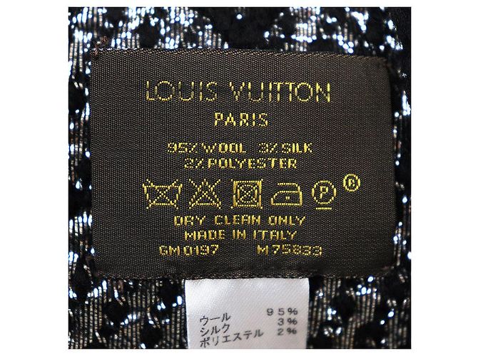 Louis Vuitton Echarpe Logomania Wool Silk Scarf - vista 9