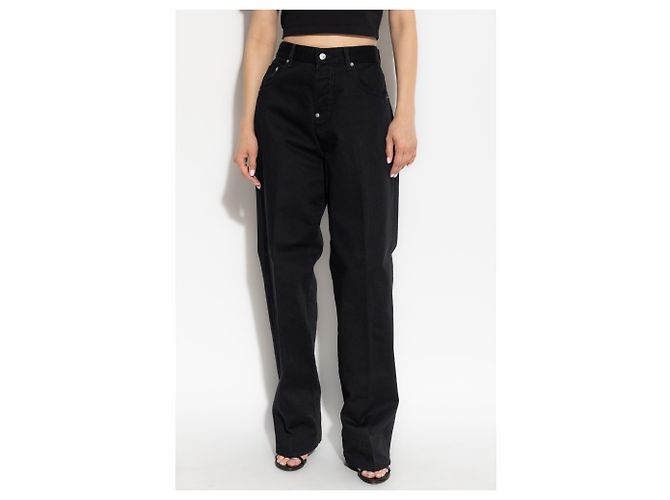 Vaqueros Eros Dsquared2 corte recto negro algodón - vista 3