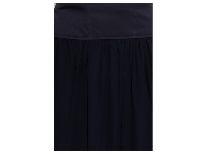 Falda midi Vika Ulla Johnson azul marino de algodón - vista 5