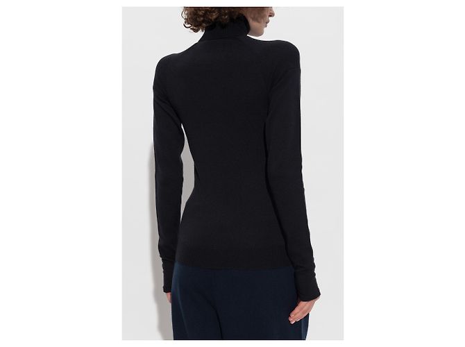 Dsquared2 Rollkragenpullover mit Logo Schwarz Wolle - Ansicht 4
