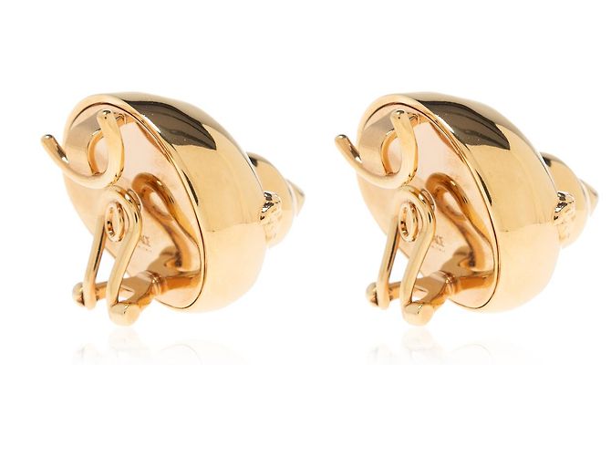 Versace Orecchini a clip Shell Motif oro - vista 3