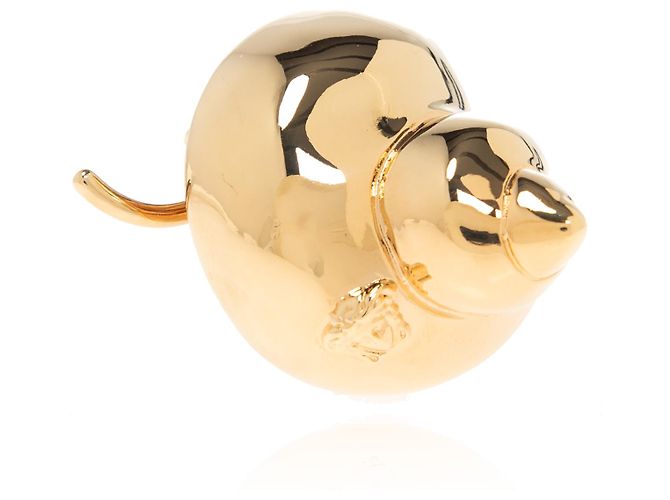Versace Orecchini a clip Shell Motif oro - vista 4