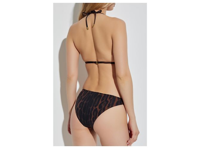 Tom Ford Bañador de dos piezas con estampado animal - vista 3