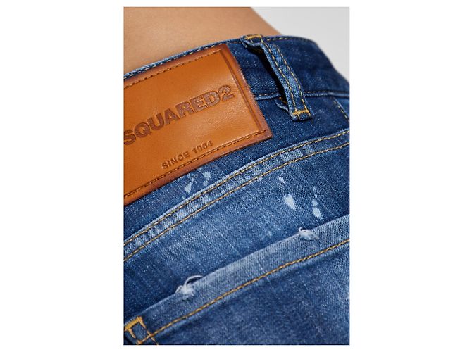 Vaqueros Boston boyfriend Dsquared2 azul marino - vista 5