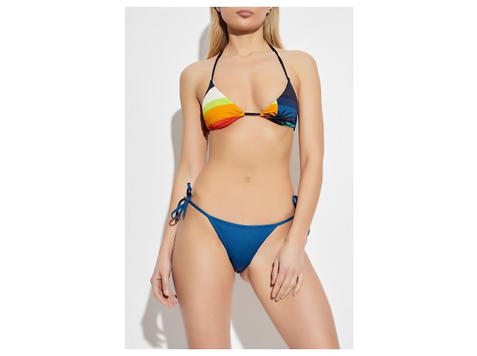 Parte inferior de bikini azul Dsquared2 - vista 3