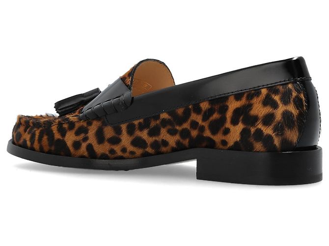 Mocassini Stuart Weitzman Lottie marroni in pelle - vista 5