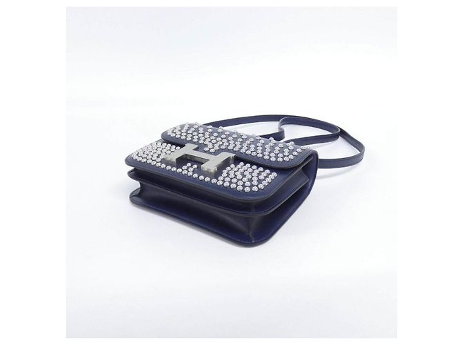 Hermès Constance3 Cloute Mini Box Calf Shoulder Bag - vista 3
