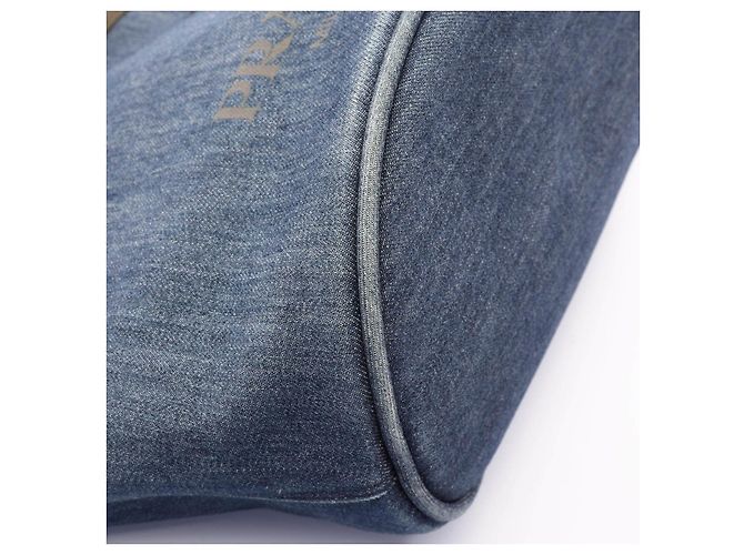 Borsa Tote 2way Prada Denim City Calf - vista 5