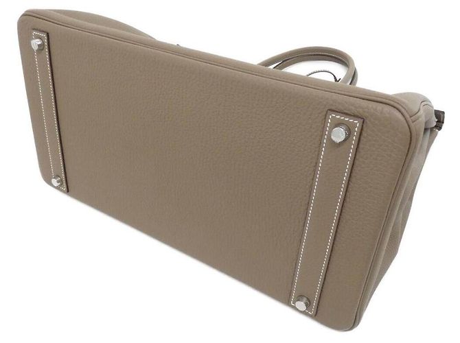 Hermès Birkin40 en piel Togo color Etoupe - vista 3