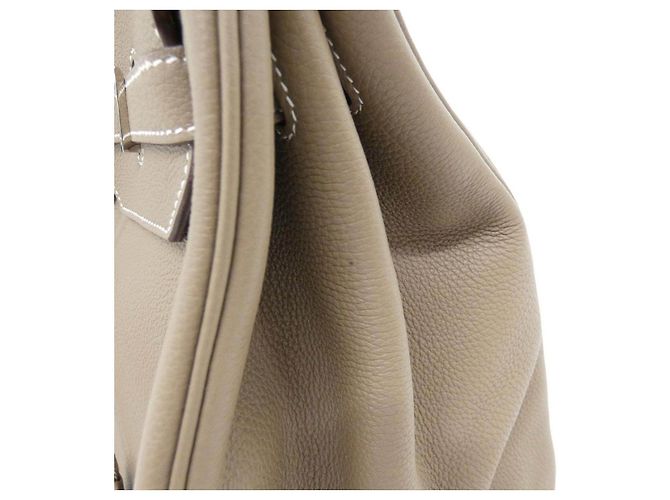 Hermès Birkin40 en piel Togo color Etoupe - vista 4