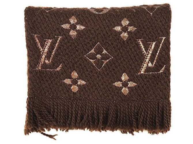 Louis Vuitton Echarpe Logomania Shine Wool Silk Scarf - vista 5